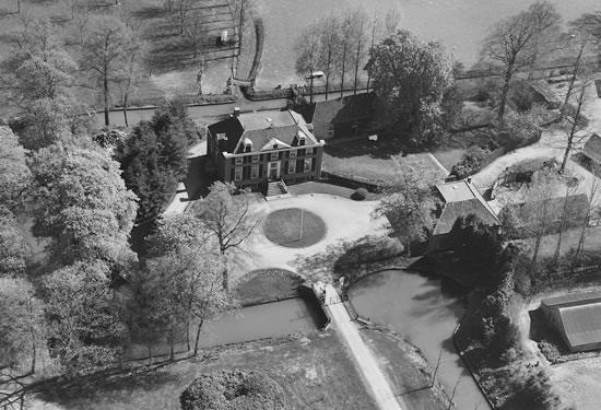 Luchtfoto landgoed zelle historie